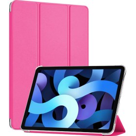 Resim Apple Ipad Air 5.nesil 2022 Kılıf (a2588-a2589-a2591) Slim Translucent Back Smart Cover Pembe 