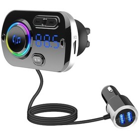 Resim Springsun Araç Fm Transmitter Bc49: Bluetooth 5.0, Ses Kontrol, Q-c3.0 Hızlı Şarj, Stroboskop Işık, 12-24v Uyumlu 