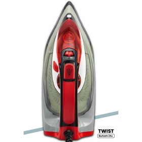 Resim GoldMaster Twist 2600 Watt Seramik Tabanlı 160 Gr Etkili Şok Buharlı Ütü 