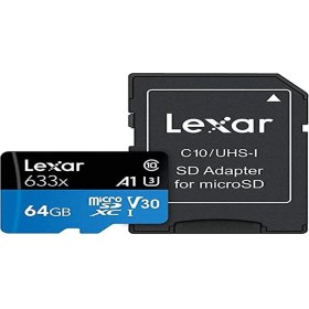 Resim 64GB 633X Microsdxc Uhs-I U3 100/45 Mb/sn Yüksek Performanslı Microsd Hafıza Kartı 