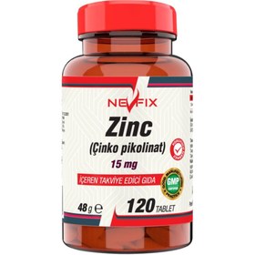 Resim Çinko Pikolinat 15 Mg 120 Tablet. 