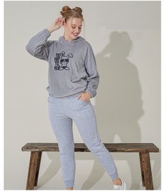 Resim tissue Welsoft Hoodie Kadın Eşofman Takımı (Hip Hop) 