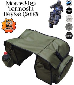Resim SEVBAGS MOTOSİKLET HEYBE ÇANTASI TERMAL TERMOSLU CEPLİ 