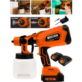 Resim Graizer Alman T 999 Vf 20 Ah Çift Akülü Boya Tabancası Püskürtme Ilaçlama Makinesi 