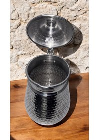 Resim Alüminyum Dövme Desenli Kapaklı Sürahi 2.5 Litre 
