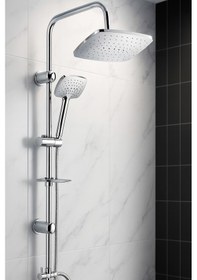 Resim Kosova Robot Duş Seti 360 Dönerli Duş Hortum + Filtreli Duş Başlığı Musluk Uyumu, Kireç Önler Krom 