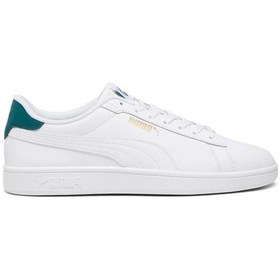 Resim Puma 39098714 Puma Smash 3.0 L Whıte Malachıte Erkek Sneaker Beyaz 