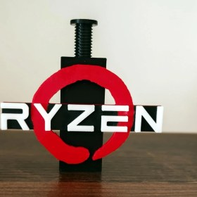 Resim AyrStore Ryzen Logolu Ayarlanabilir Ekran Kartı Tutucu - Gpu Sarkma Önleyici Destek Aparatı (60MM - 105MM) 