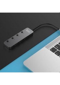 Resim Bix BX20HB 5Gbps Type-C to USB 3.2 Gen1 4 Port Hub Çoklayıcı 