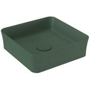 Resim Bocchi Slim Line Kare Lavabo 38x38 Cm Mat Yeşil 