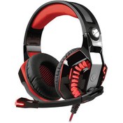 Resim SNOPY RAMPAGE RİVİA G40 USB 7.1 OYUNCU SİYAH/KIRMIZI MİKROFONLU KULAKLIK 