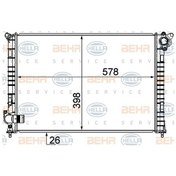 Resim Motor Su Radyatoru Mını R50 R53 01 06 R52 04 08 Mahle Cr983000s 