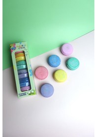 Resim 6 Lı Renkli Yumuşak Macaron Tebeşir Seti 