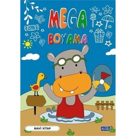 Resim Mega Boyama Mavil Kitap 
