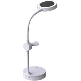 Resim Genel Markalar Sl-8740 Masa Üstü Ledli Fanlı - Aynalı Makyaj Ve Okuma Lası 