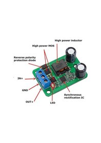 Resim HW468 5V 5A Voltaj Düşürücü Regülatör Kartı 