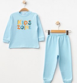 Resim My Hanne Kids Zone Baskılı Erkek Bebek Pijama Takımı 