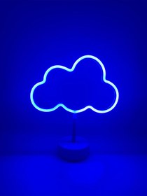 Resim BB Store Bulut Neon Led Işıklı Usb'li Gece Lambası Pilli Neon Led Işıklı Masa Lambası Dekoratif Aydınlatma 