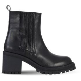 Resim Bueno Shoes Siyah Deri Kadın Topuklu Bot 39wb8120 