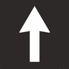 Resim İsg Tabelam 50x50/kompozit/Ileri Ince Ok Boyama Şablonu 