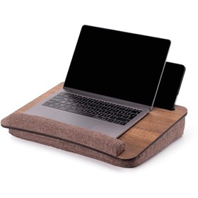 Resim Delixa Vigo Wood-LS013 Minderli Laptop Sehpası (Ceviz) 