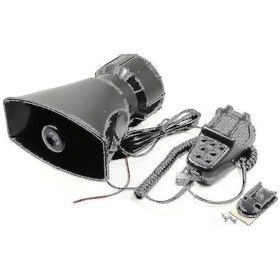 Resim Xiyyadms 12v 110db 5 Tonlu Acil Durum Sirenli Yüksek Kaliteli Araç Megafonu Ve Hoparlör Seti 