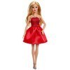 Resim Barbie 80.Yıl Kırmızı Elbiseli Bebek JGD25 
