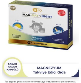 Resim Orfarma Magnezyum Day & Night Takviye Edici Gıda 60 Kapsül 