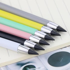 Resim 1 Adet Hiç Bile Tükenmeyen, Bileme Gerektirmeyen Kalem, Silgi ile Siyah Teknoloji, Macaron Rengi, Dayanıklı ve Yaratıcı Kalem 