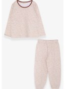 Resim Breeze Kız Bebek Pijama Takımı Desenli 9 Ay-3 Yaş, Bej Melanj Breeze