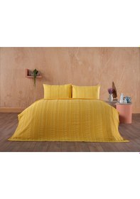 Resim Doqu Home Calista Çift Kişilik Pike Seti - Sarı 