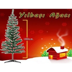 Resim Yılbaşı Çam Ağacı Gür Dallar 180 Cm Lüx 
