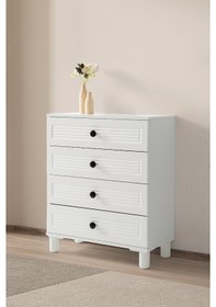 Resim Finike Mdf Şifonyer Beyaz 