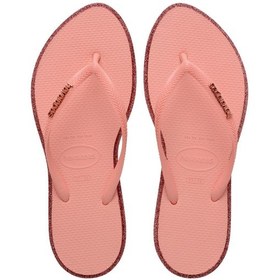 Resim Havaianas Slim Point Glitter Pembe Kadın Parmak Arası Terlik-14152 