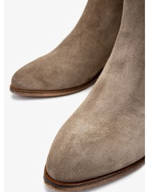 Resim Valmenti Kadın Hakiki Deri Vizon Topuklu Bot 1029 10 Bn Bot Sk24-25 Sugero Suet Vizon 