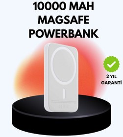 Resim Ultra İnce Manyetik Powerbank Hızlı Şarj, Güçlü Tutuş, 10000 Mah Kapasite 
