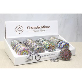 Resim Taşlı El Aynası Anahtarlık Model 6 - 9023745161356rx8 