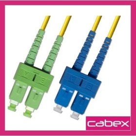 Resim cabex - Sc/apc 'den Sc/upc 'ye Dublex Fiber Optik Patchcord Singlemode 3 Mt 