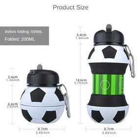 Resim 1 adet taşınabilir katlanabilir futbol anti düşme açık hava sporları su bardağı 