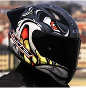 Resim LS2 RAPID 2 RACE SPOX GRİ-KIRMIZI KAPALI MOTOSİKLET KASKI SİYAH CAMLI 