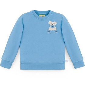 Resim Ses Çıkaran Bebek Mavisi Bisiklet Yaka Sweatshirt - Bebek Mavisi / 2-3 yaş 