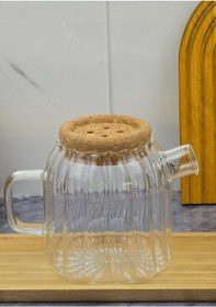 Resim Ecolis Cam Yağdanlık Takımı - Mantar Kapaklı Yağlık Takımı - 2x750 Ml 