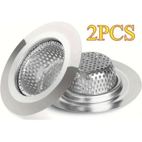 Resim Trendooze 2 Adet Paslanmaz Çelik Lavabo Filtresi Elektriksiz Kenar Filtre 