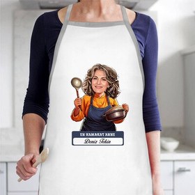 Resim En Hamarat Anne Karikatürlü Mutfak Önlüğü 