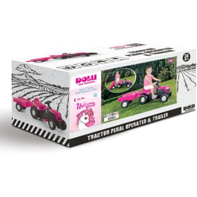 Resim Dolu Unicorn Römorklu Pedallı Traktör 2508 