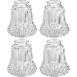 Resim Starseven Aspen Creative 23080-4A Geçişli Şeffaf Fitilli Tavan Vantilatörü Yedek Cam Gölge, 6,5 cm Takıcı, 10 