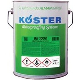 Resim Köster Bk 1000 4 Lt Poliüretan Şeffaf Su Yalıtımı 