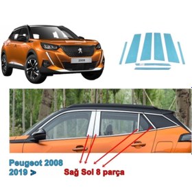 Resim Point Peugeot 2008 Orta Direk Çıtası 2019-2022 Arası 8 Prç. P. Çelik 