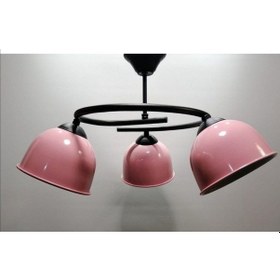 Resim Riolight Modern Üçlü Pembe Başlık Genç,Çocuk,Yatak Odası Metal Sa 