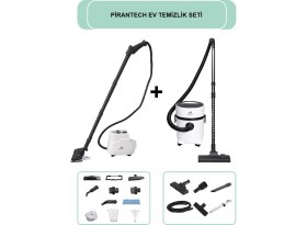 Resim Pirantech CB-103A Buharlı Temizlik Makinesi // Es-07 Panda Islak & Kuru Elektrikli Süpürge 
